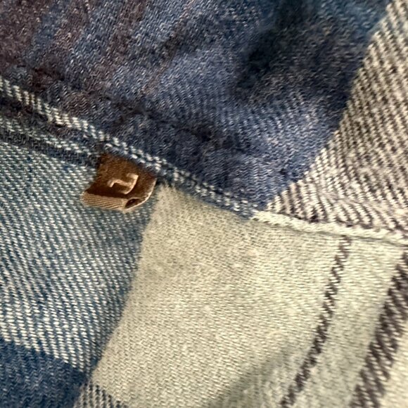 Toad & Co Men's Medium Shirt Blue Flannel Plaid Button - Picture 11 of 12